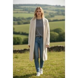 Loro Piana Lausanne Baby Cashmere Cardigan Coat size 48IT/10-12US $3500